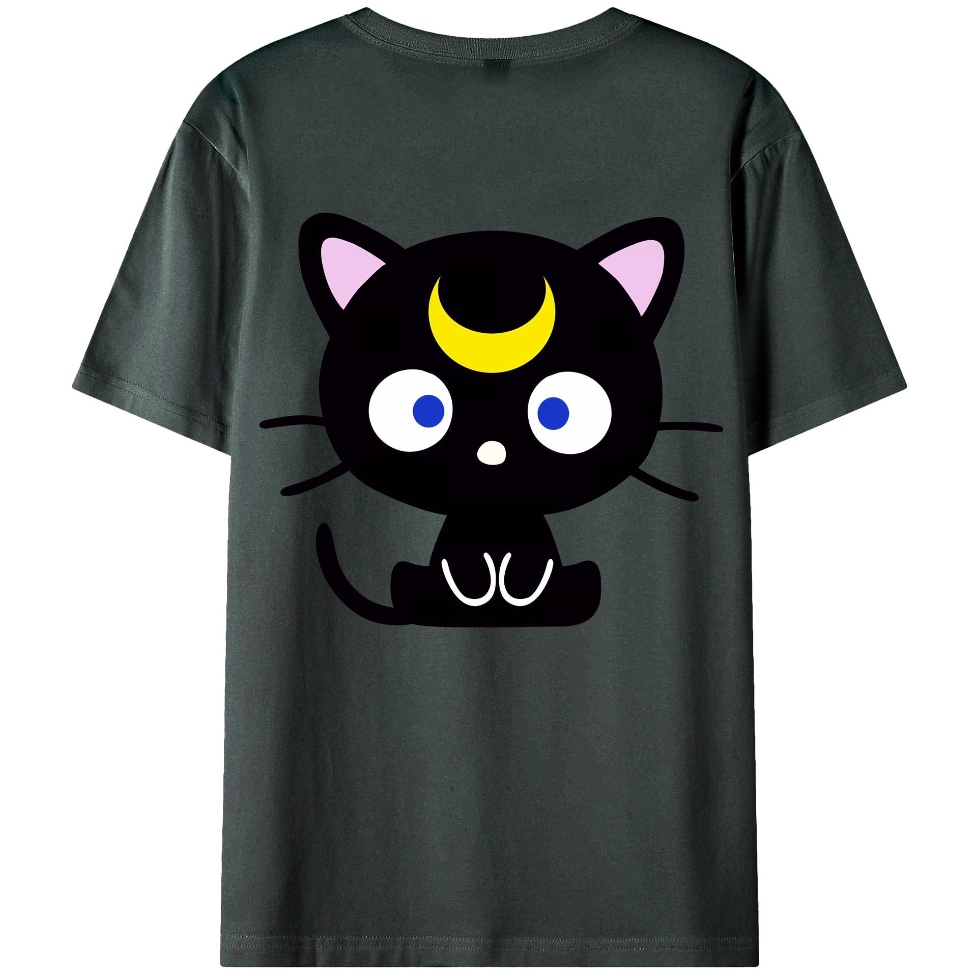 （画像用） 美少女戦士セーラームーン Sailor Moon 綿100％ メンズ半袖Tシャツ（バックプリント） 通気性